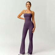 Women's Athleisure Halter Jumpsuit
