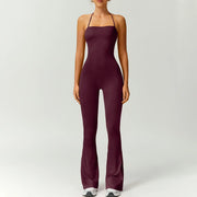 Women's Athleisure Halter Jumpsuit