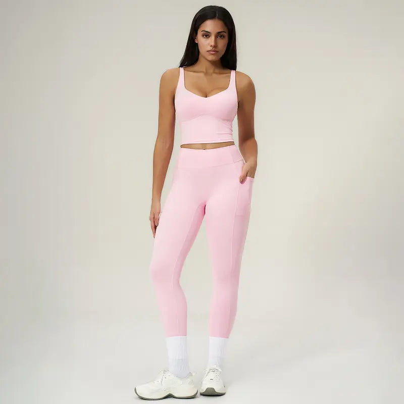 TIMEOFF Women's 2-Piece Tight Workout Sets