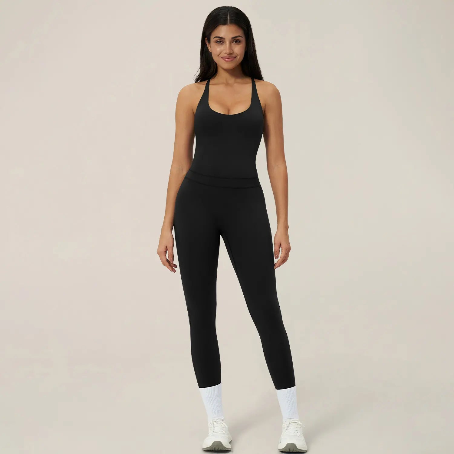TimeOFF Women's Seamless Athletic Jumpsuit