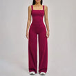 Women's Cutout Hollow Back Wide Leg Shaping Yoga Jumpsuit