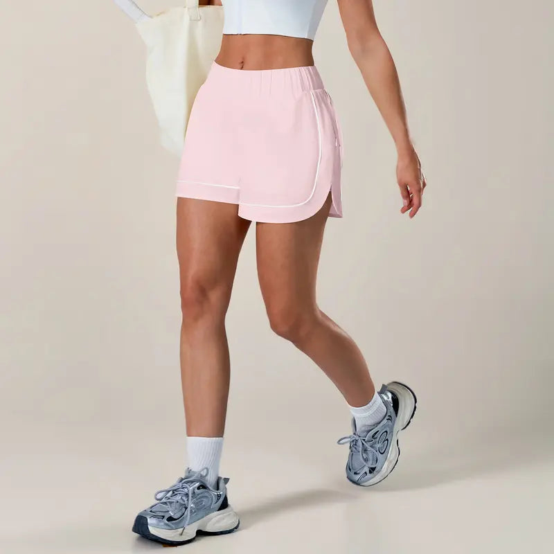 TIMEOFF Women's High Waisted Athletic Shorts