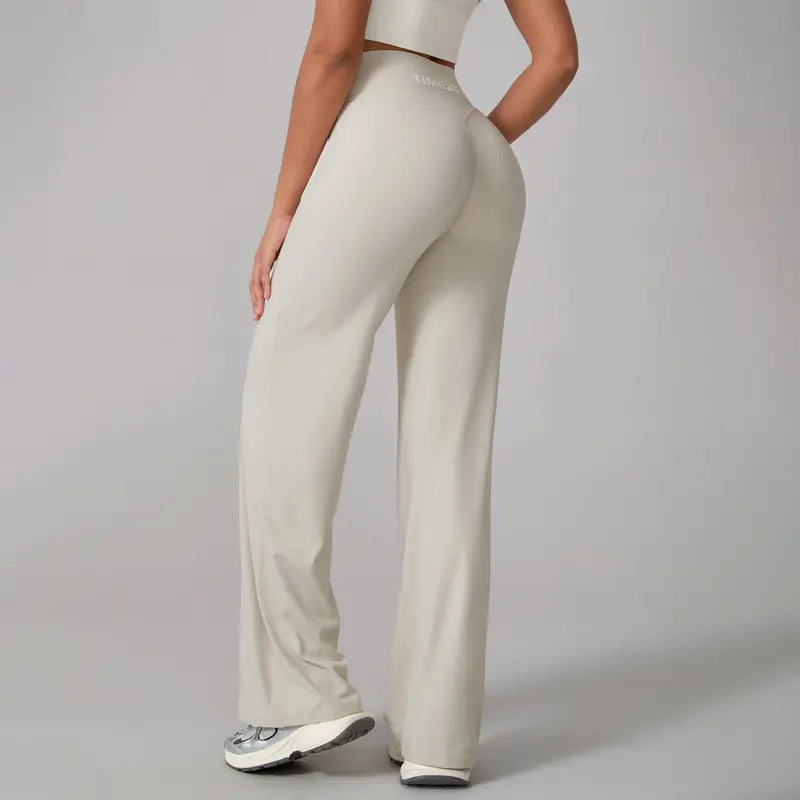 TimeOFF Women's Wide-Leg Pants – High-Waisted