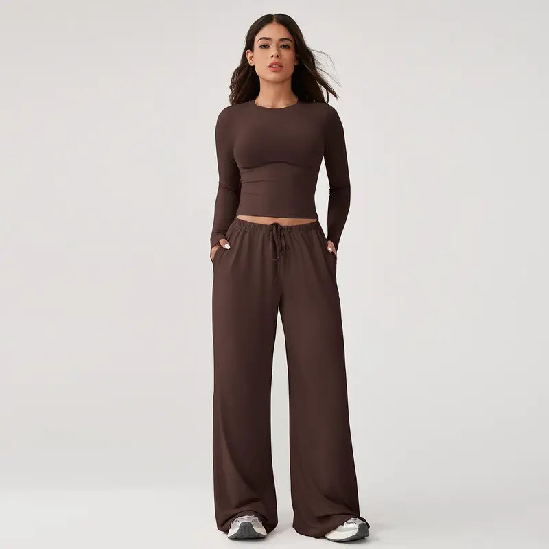 TIMEOFF Women's 2-Piece Stretchy Activewear Set