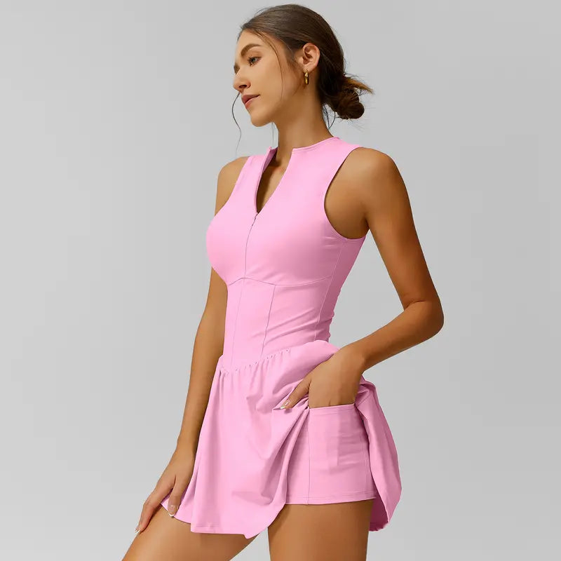 TIMEOFF Women's Sleeveless Sporty Dress