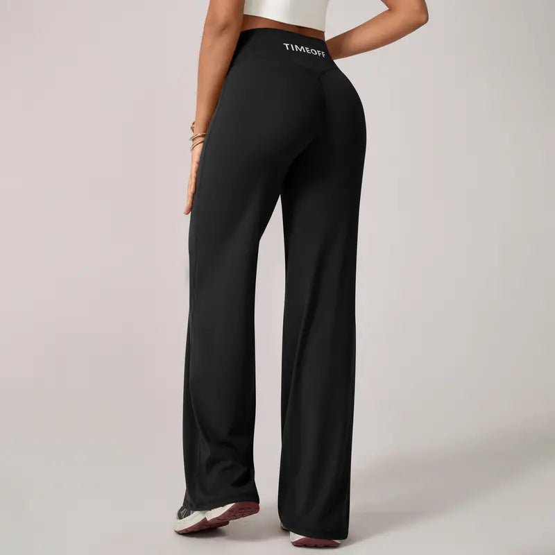 TimeOFF Women's Wide-Leg Pants – High-Waisted