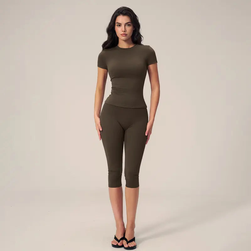 TIMEOFF Women's 2-Piece Yoga Activewear Set
