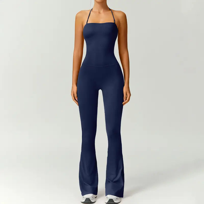Women's Athleisure Halter Jumpsuit