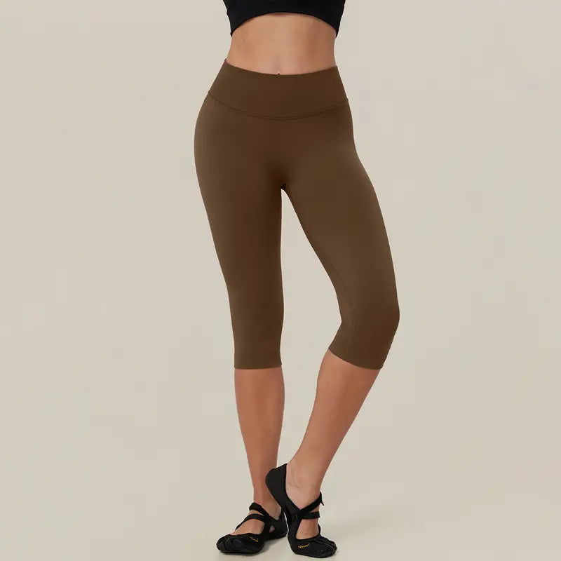 TIMEOFF Women's High Waist Capri Leggings