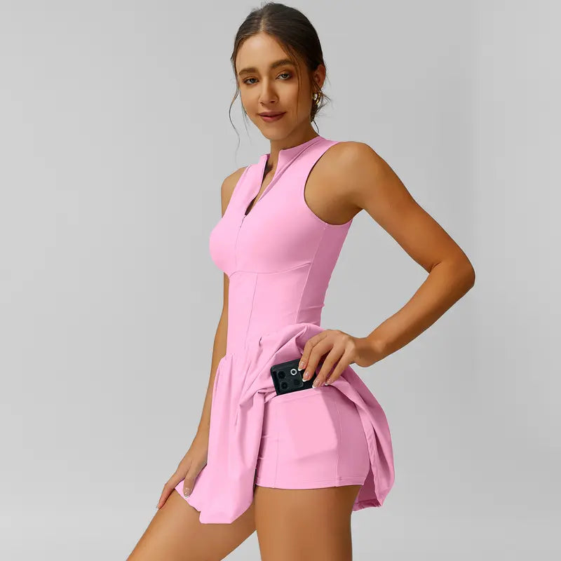 TIMEOFF Women's Sleeveless Sporty Dress