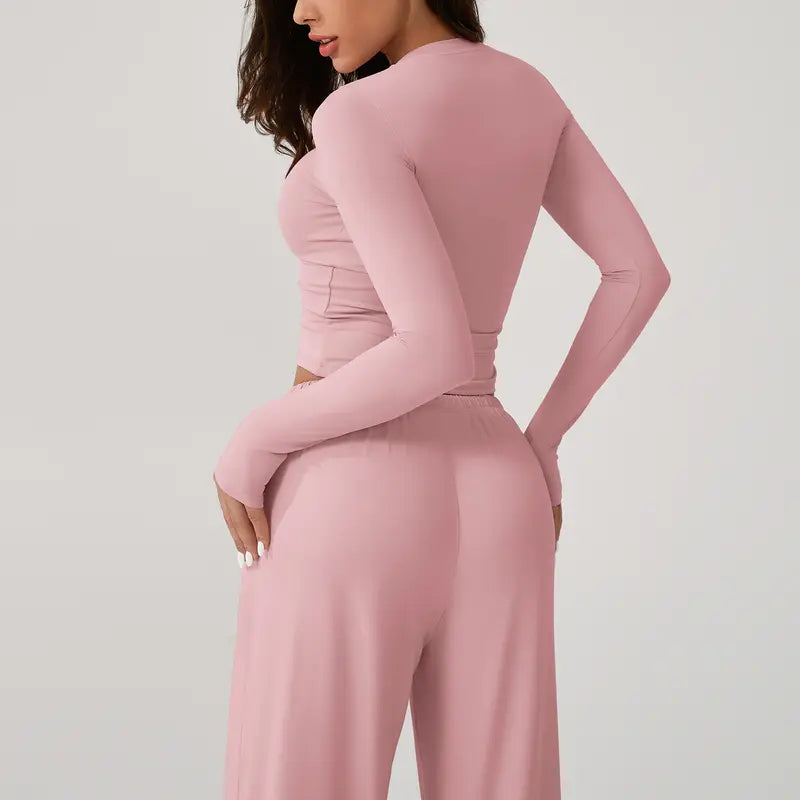 TIMEOFF Women's 2-Piece Stretchy Activewear Set