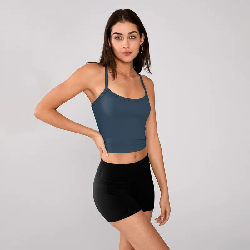 TIMEOFF Women's Strappy Backless Crop Top