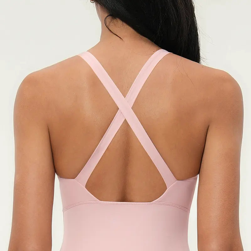 TIMEOFF Women's Criss-Cross Stretchy Athletic Sports Dress