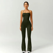 Women's Athleisure Halter Jumpsuit