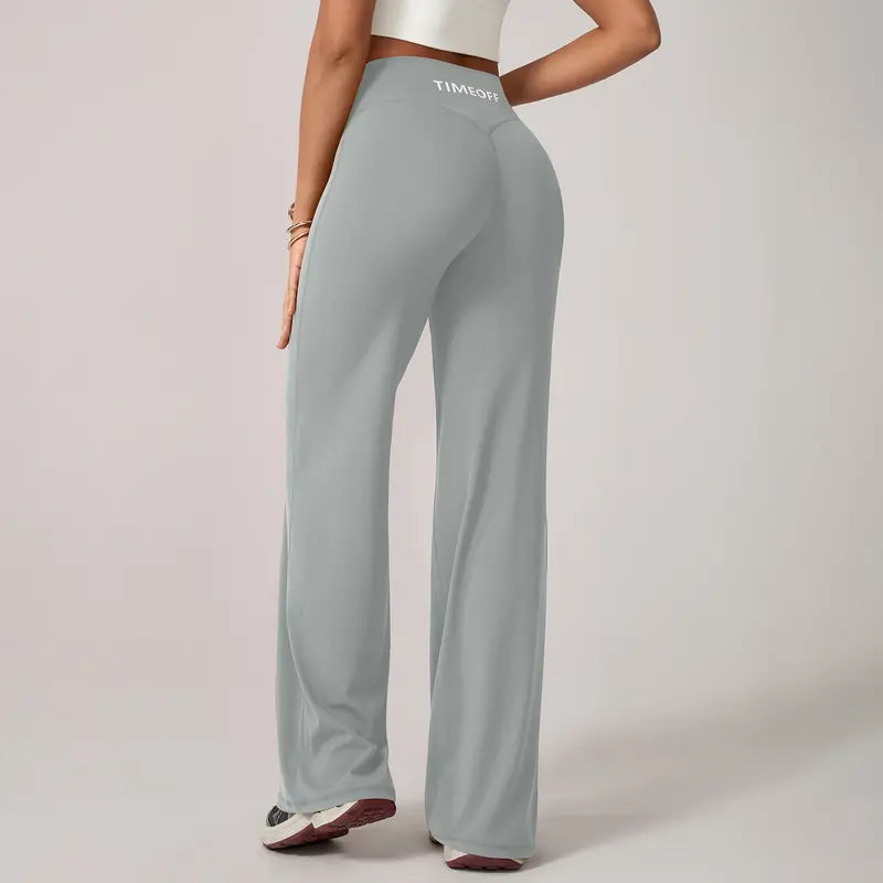 TimeOFF Women's Wide-Leg Pants – High-Waisted